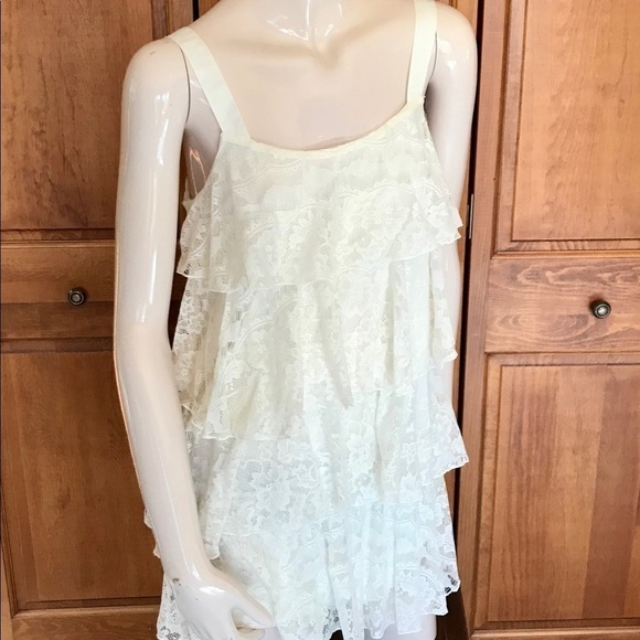 BOHO lace cream dress meduim - Picture 2 of 6